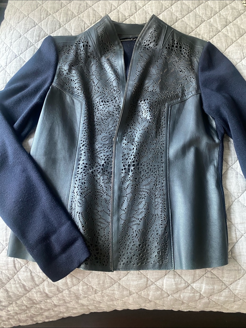 Laser cut front jacket